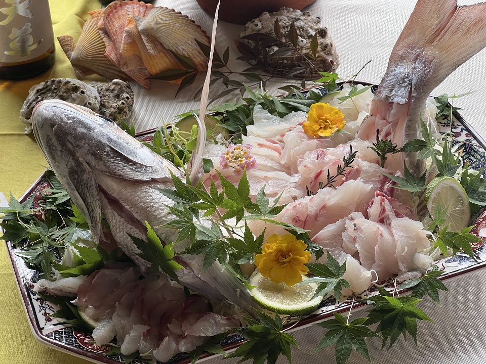 규슈 구마모토 무인도에서 즐기는 신선한 해산물 점심 식사