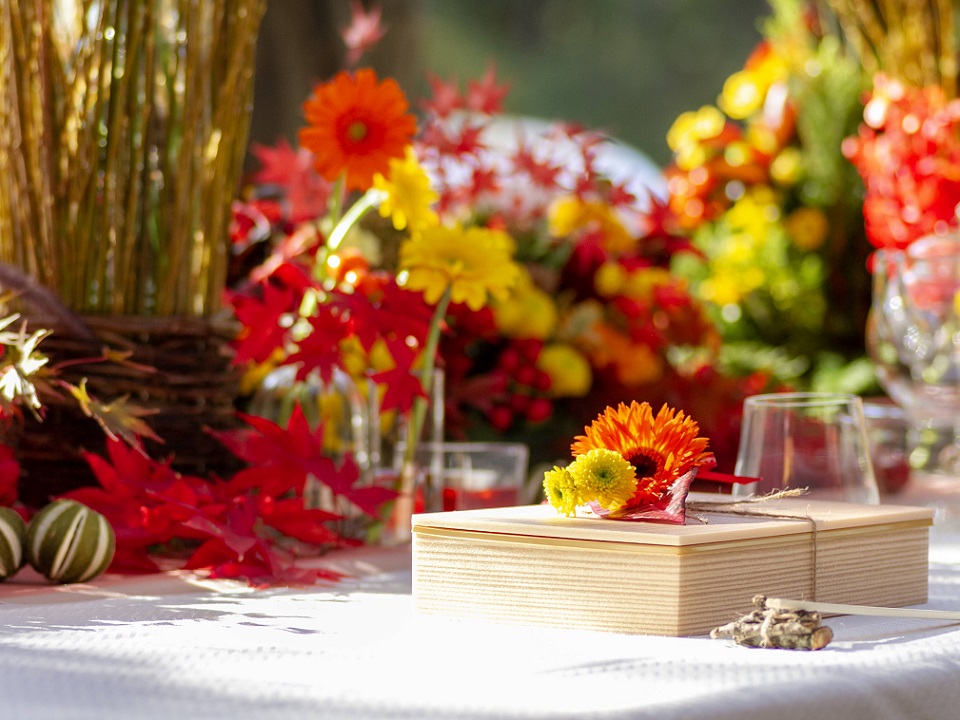 꽃의 도시 후쿠오카현 노가타에서의 특별한 가을 다이닝, 플라워 레스토랑